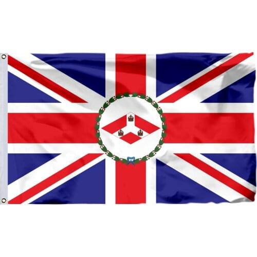 British Governor Straits Settlements Flag 150X90cm (3x5FT) 120g 100D Polyester Double Stitched High Quality Banner Free Shipping