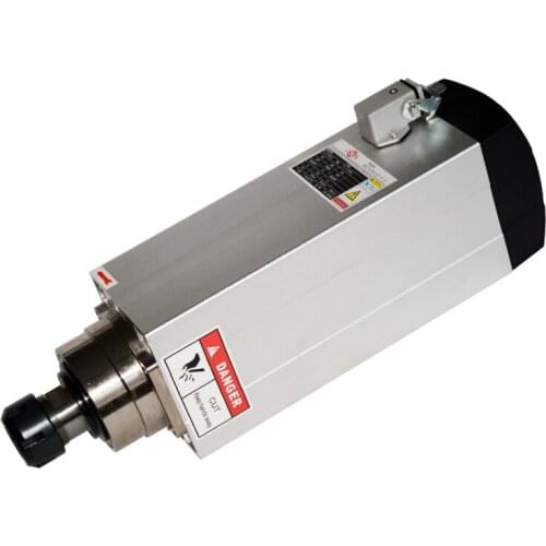 ENGRAVING MILLING SQUARE 3.5KW AIR COOLED SPINDLE MOTOR ER25 380VAC 18000rpm