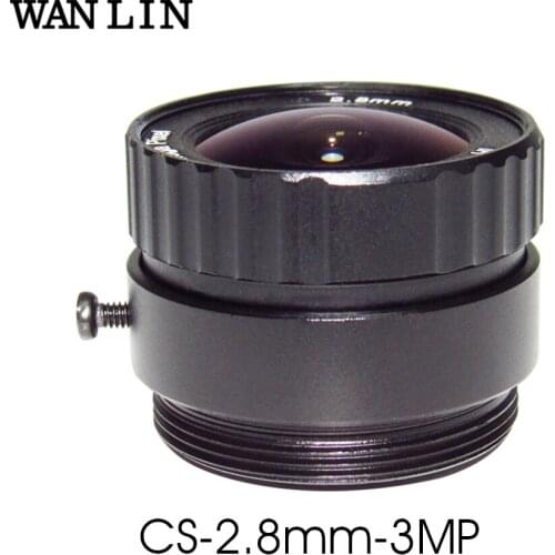 HD 3Megapixel 3MP 2.8mm CS Lens IR Metal for HD CCTV Security Cameras 1/2.7" Format F1.2 Aperture