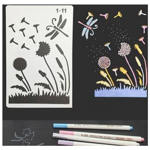 Painting Stencils DIY Layering Stencils Painting Scrapbook Coloring Embossing Album Decorative Template