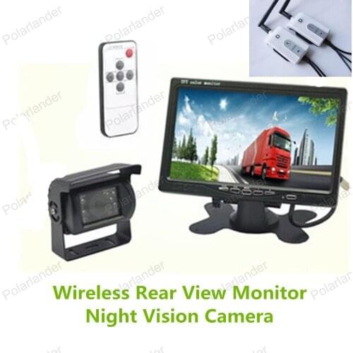 Bus truck camera rearviwe with wireless 7 Inch TFT LCD Color Display Screen bus truck Rear View Monitor