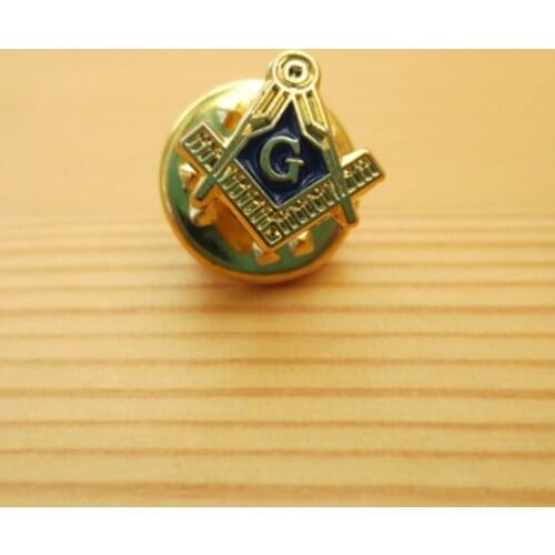 Classic Gold Plated Masonic Brooch Pin for Men Women Freemasonry Jewelry Fashion Accessories
