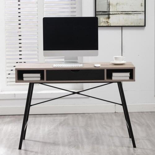 Computer Desk Easy to Install Large Capacity Metal Practical Anti-deform Office Desk for Home