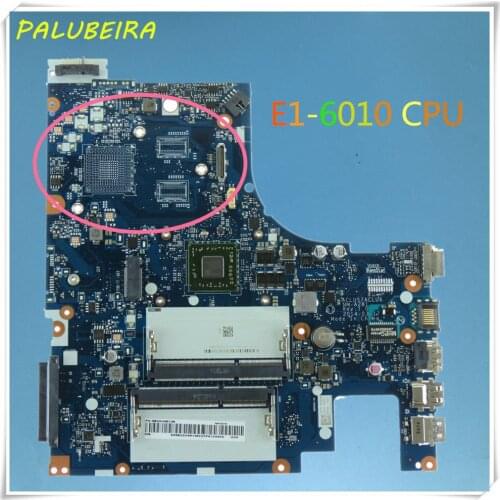 PALUBEIRA Laptop motherboard for Lenovo G50-45 PC Mainboard E1-6010 EM6010 MB ACLU5 ACLU6 NM-A281 15 inch full tesed DDR3