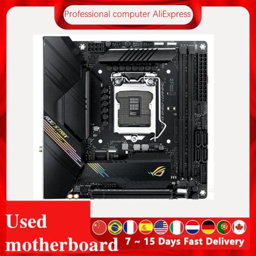 Used ITX MINI motherboard For Asus ROG STRIX B460-I GAMING Original Desktop Intel B460 Motherboard LGA 1200 i7/i5/i3 USB3.0 M.2