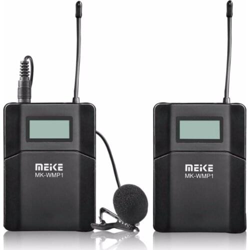 MEKE MK-WMP1 70M LCD Set 6 Channel 16 volume level Easily and Quickly Mounted Low Noise Wireless Microphone Audio Recorder