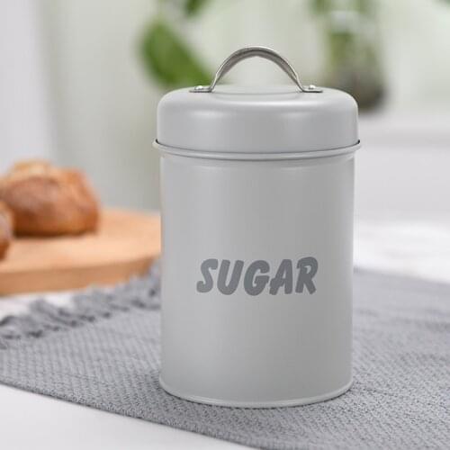 Metal Tea Coffee Sugar Storage Bottles for Home Kitchen Spice Food Cans Container Coffee Bean Cookie Candy Jars with Lids
