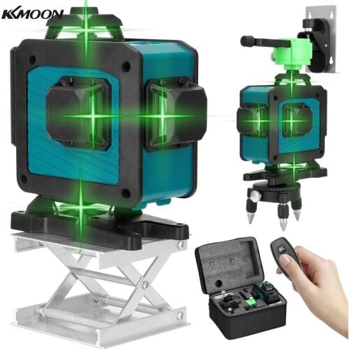 KKmoon Multifunctional 4D 16 Lines Laser Level Tool Vertical Horizontal Lines Level Instrument with Self-leveling Function