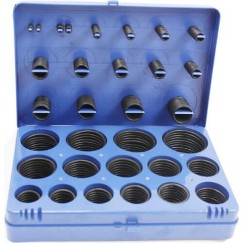 Legines 382PCS Universal Series O-Ring Assortment O-Ring Service Kit Natural Buna Rubber Variaty Models O Ring Repairing Box