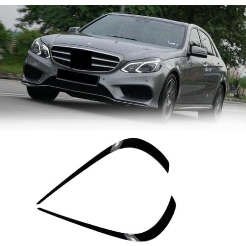 Front Bumper Splitter Spoiler Fog Light Canard for Mercedes-Benz E-Class W212 Facelift 2013-2015