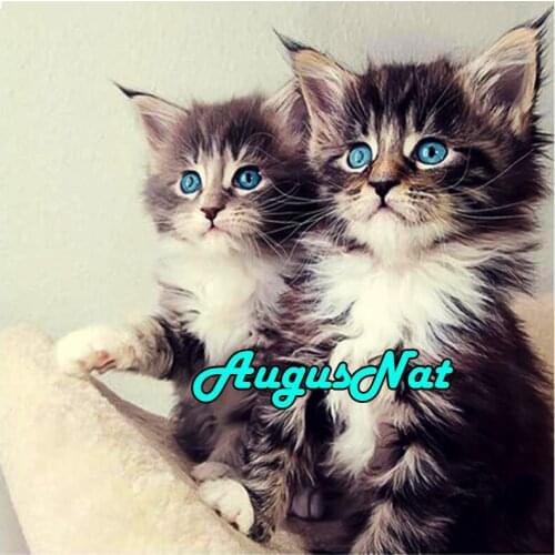 Full round diamond painting cats daimond embroidery animals daimant mosaic picture diamand painting poster oil paint by numbers