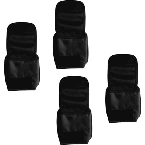 Durable 4 Pieces Scuba Diving Snorkeling Spare Weight Belt Pocket Bag Pouch- 20Kg for Swimming Diving Dive Accessories Black