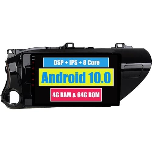 RoverOne Android 10 Car Multimedia Player For Toyota Hilux 2015 2016 2017 2018 Autoradio Bluetooth Radio Stereo Navigation DSP