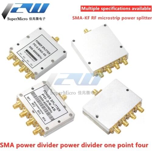 SMA microstrip power splitter one point four 0.5-6G SMA RF combiner WIFI 2-6G power splitter