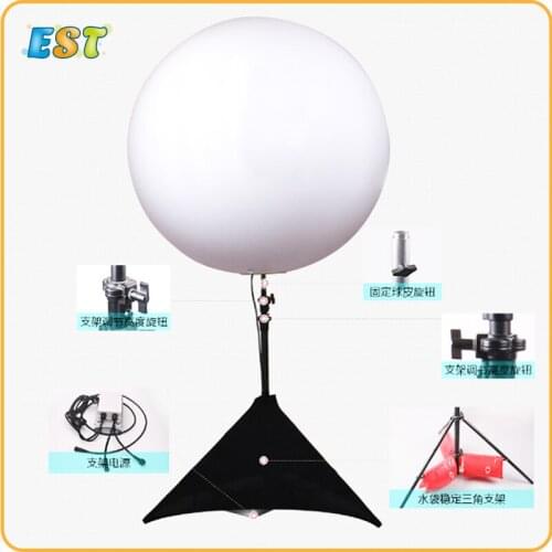 Stand inflatable tripod balloon with led lighting for outdoor advertising