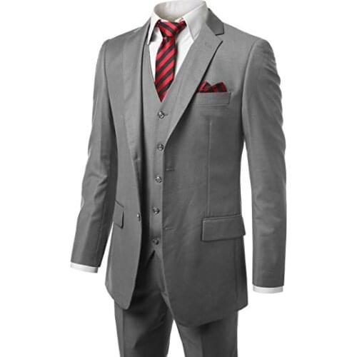 Terno mens suits with pants Business Suits carbon black Single Button Wedding Suit Jacket Coat(Jacket+Pants)costume homme 2pcs