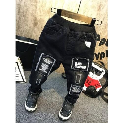 Children Pants Winter Boys Thickened Jeans Spring Baby Boys Casual Trousers Fashion Children Clothing Jeans Boys Kids Pants