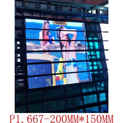 Indoor led display p1.667 200mm *150mm led module hd TV wall advertising screen