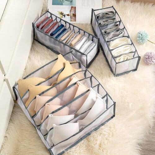 1/3pcs New Underwear Bra Organizer Storage Box 2 Colors Drawer Closet Organizers Boxes For Underwear Scarfs Socks Bra Hot Sale