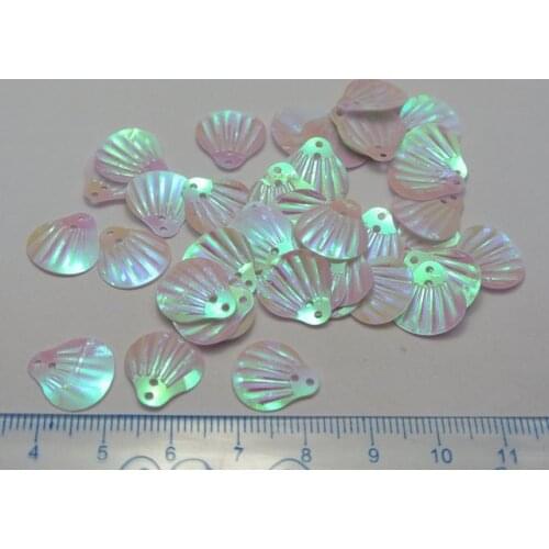 1000 White Shell loose sequins Paillettes Top Hole sewing Wedding craft