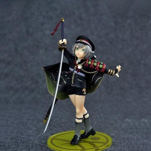 17cm Kawaii Hotarumaru Japan Anime Game Action Figure PVC Toys Cute Touken Ranbu Online Dolls Room Decor Birthday Gift for Boys