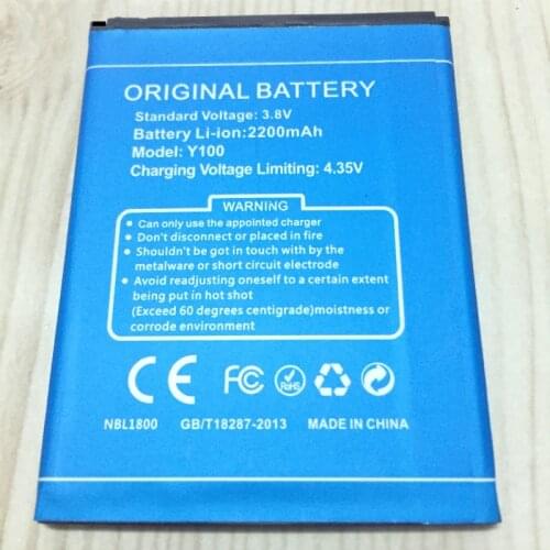 2200mAh battery for DOOGEE Valencia 2 Y100 Battery for Dooge Y100 Pro Phone Battery