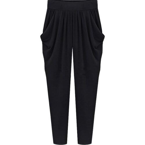 AUSO Women's Trousers Harem Pants