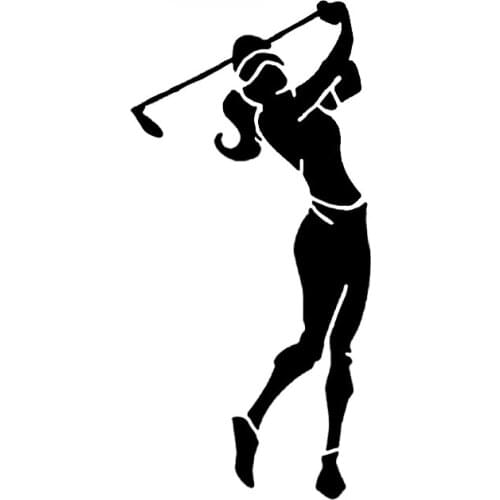 Car Stickers Funny Golf Decoration Graphic Car Stickers High Quality PVC Stickers Creative Waterproof Black/white,17cm*8cm