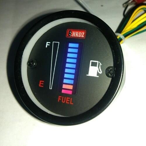 Motorcycle automobile instrument LED display electronic fuel meter iron shell light strip fuel gauge