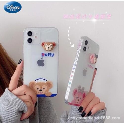 DISNEY Winnie the Pooh Silicone Case for IPhone 11 12Pro Xs Max iPhone SE 2020 Official Liquid Silicon 360 Full Cove zz0610
