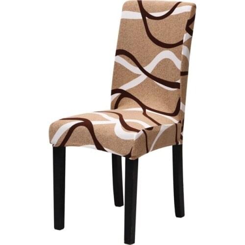 Elastic Printing Chair Cover European-style Siamese All-inclusive Home Hotel Chair Seat Cushions for Banquet Party Universal