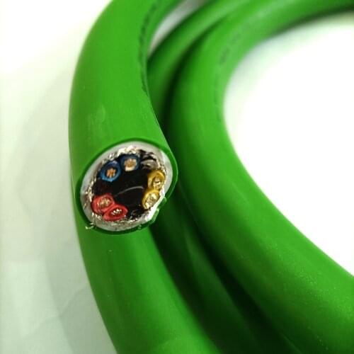 Hi-End xangsan 8N OCC silver plated 6 cores Hifi audio Amplifier speaker bulk power cable