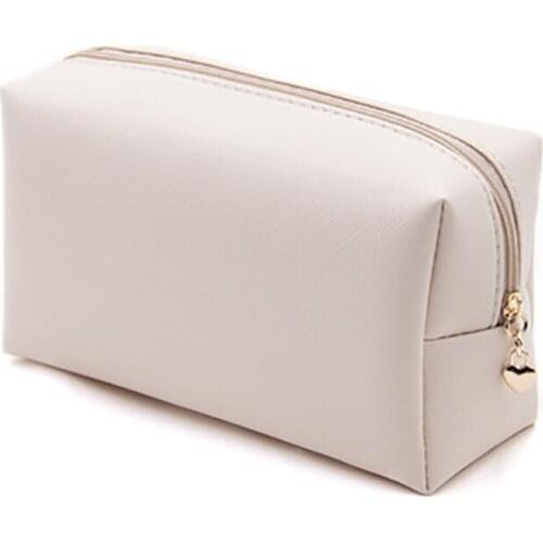 Cosmetic Bag Korean Fashion Cosmetic Bag Ladies Leather Portable Waterproof Travel Wash Storage Bag