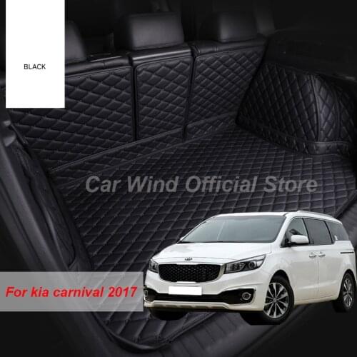 Car Wind Brand Car Trunk Mats For kia carnival 2015 2016 2017 Cargo Liner Accessories