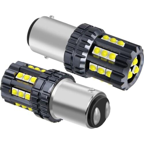 2PCS New 1157 P21/5W BAY15D Super Bright LED Car Turn Signal Bulbs Auto Tail Brake Lamps Daytime Running Lights White Red Yellow