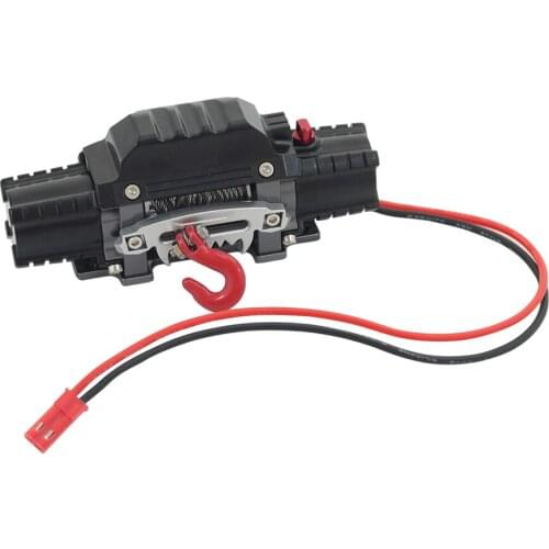 CNC Metal Winch Double Motor Wire Rope with Switch for 1/10 RC Crawler Car Traxxas TRX4 Axial SCX10 TF2 RC4WD D90