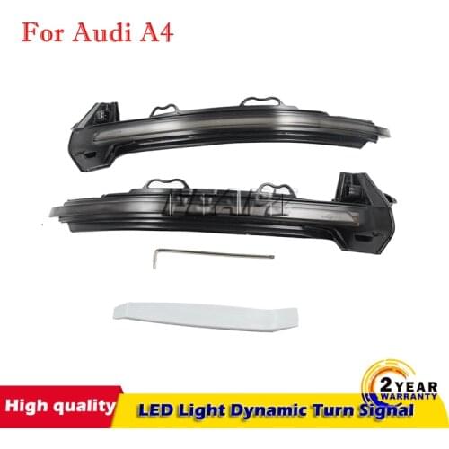 A set For Audi A4 A5 S4 S5 RS4 RS5 B9 2016-2019 Dynamic Turn Signal LED Light Side Wing Rearview Mirror Indicator
