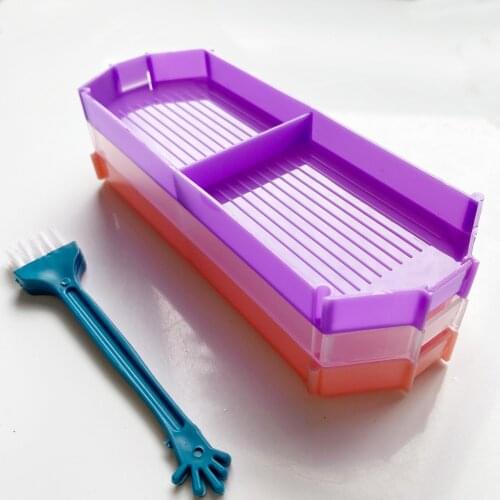 3 Pieces Diamond Painting Trays, DIY Painting Kit Set Beading Trays for Squrae and Round Drills, Stackable And Connectable