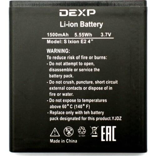 Newest 1500mAh Li-ion Battery for DEXP S IXION E2 4 " Phone Replacement Batteries Bateria