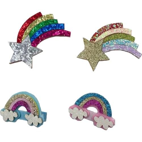 2021 New Rainbow Star Hair Clip Cutting Dies Wooden Knife Die Compatible With Most Manual Die Cut Cutters