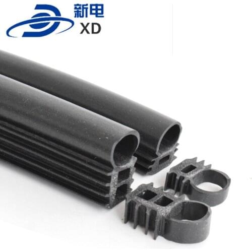 Fireproof rubber strip for anti-theft door and window