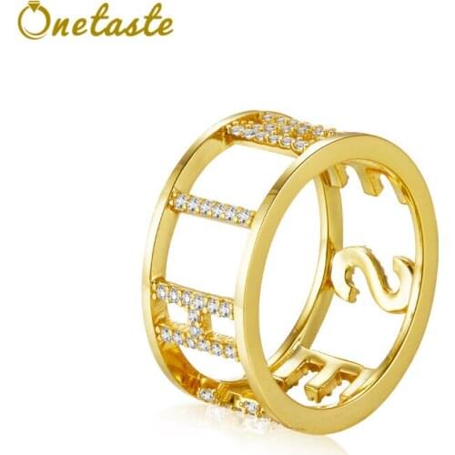 Кольца с фианитами для женщин Onetaste China At AliExpress