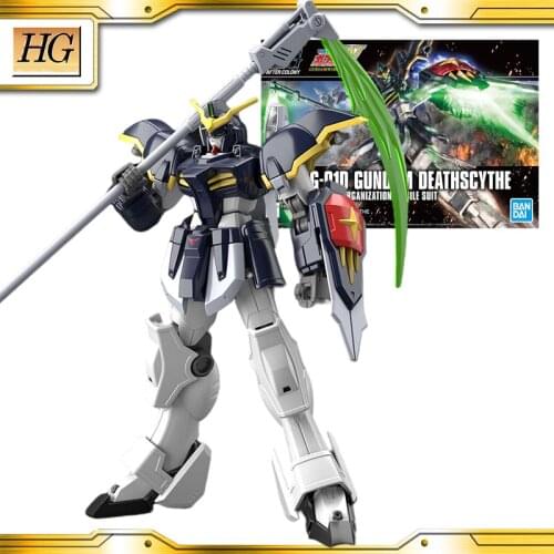 Original BANDAI Gundam HGUC HG 1/144 XXXG-01D DEATHSCYTHE Gundam Anime Action Figures Collection PVC Model Toys