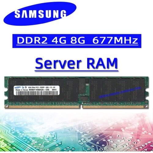 Samsung ddr2 4GB 8GB 667MHz RAM PC2 5300P REG ECC Server Memory