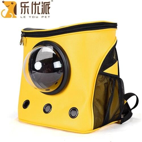 Cat Carrier Bags Breathable Pet Carriers Small Dog Cat Backpack Travel Space Capsule Cage Pet Transport Bag Kitten Carrying
