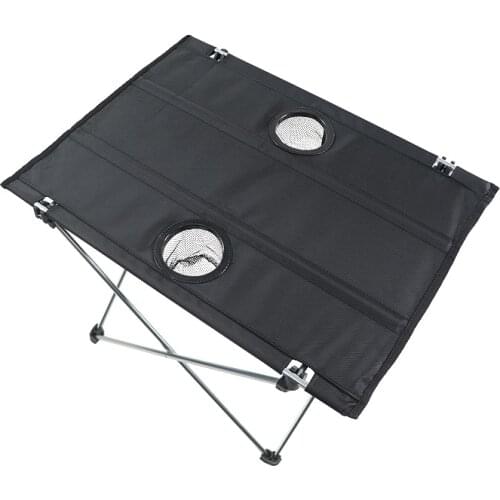 Ultralight Portable Folding Camping Table Compact Roll Up Tables with Carrying Bag for Outdoor Camping Hiking Picnic