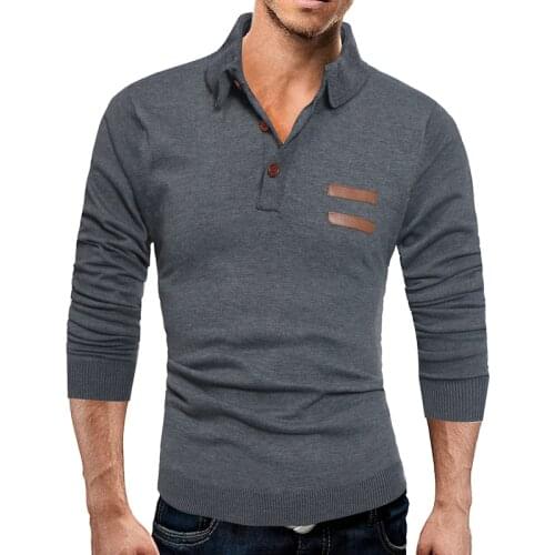 Sweater High Quality Solid Color Men Male Brand Casual Slim Sweaters Men Hedging Turndown MenS Sweater 3XL Laipelar