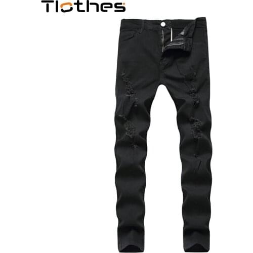 Рваные джинсы для мужчин Tlothes China At AliExpress