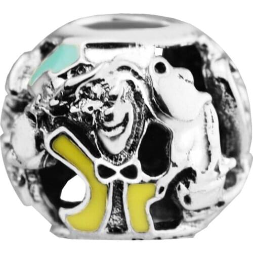 Alices Tea Party Charm Fits European Beaded Bracelets For Woman DIY Sterling Silver Jewelry Fashion Beads For Jewelry Making