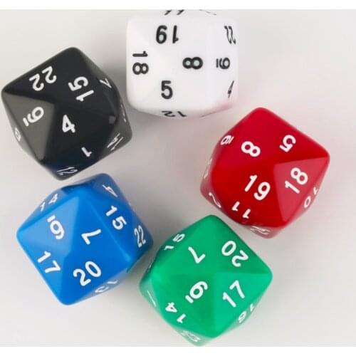 1pcs D24 Side Dice For Game Polyhedral 24 Face Multi Sided Acrylic Dice for TRPG game